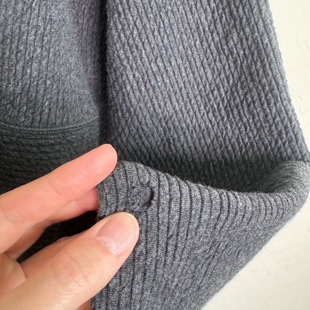 Lululemon Retreat Yourself Pullover Gray Hooded Sweatshirt L/XL Gym Boxy Cozy - Picture 7 of 10